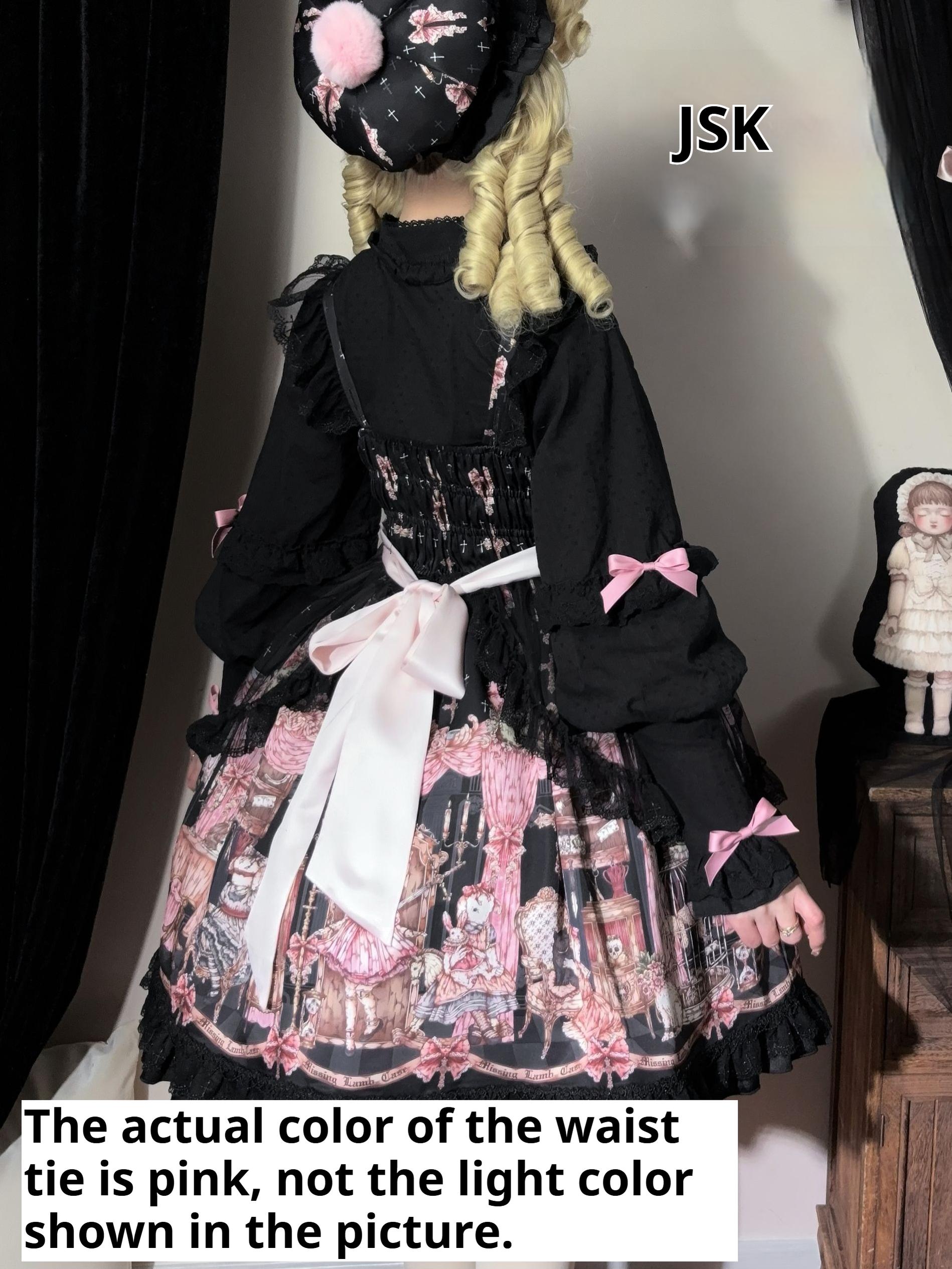 Missing Lamb Case - Gothic Lolita Dress Set with Sheep Prints - image 17