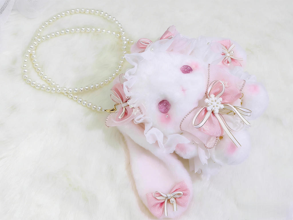 Sweet Lolita Plush Bag, Cute Bunny Shape - image 4