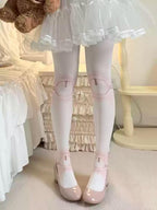 Sweet Lolita Pantyhose, Joint Print Light Stockings - image 1