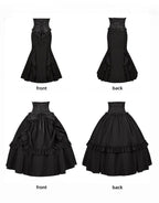 Blake - Boning Gothic Lolita Mermaid Skirt, Lifted-hem SK and Accessories - image 21