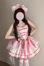 Pink Jasmine Rain Sweet Lolita JSK Dress - image 2