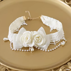 Elegant Lolita Lace Camellia Necklace - image 5