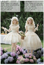 Confession Poem - Classic Lolita Corset JSK Set, Lace & Bows - image 10