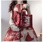 Retro Lolita Handbag PU Square Wedding Bag - image 3