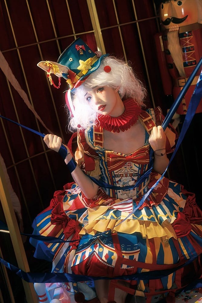 Bunny Circus Embroidery - Sweet Lolita JSK Dress and Detachable Puff Sleeves - image 33