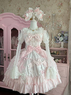 Cream Puff-Sleeve Top with Removable Lace Sleeve Extensions - image 2