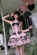 Sugar Bear - Halterneck Sleeveless Embroidered Bow Sweet Lolita Dress - image 6