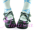 Gothic Lolita Shoes - Black Matte & Scalloped - image 1
