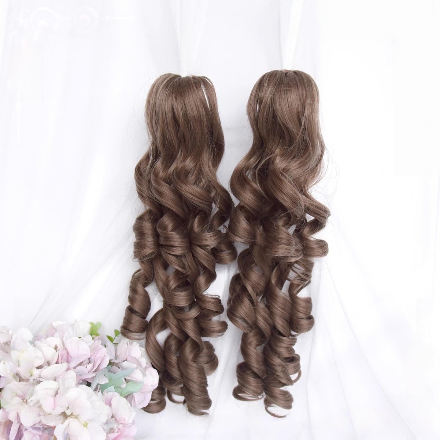 Doll-Like Lolita Wig with Detachable Curly Ponytails - image 13