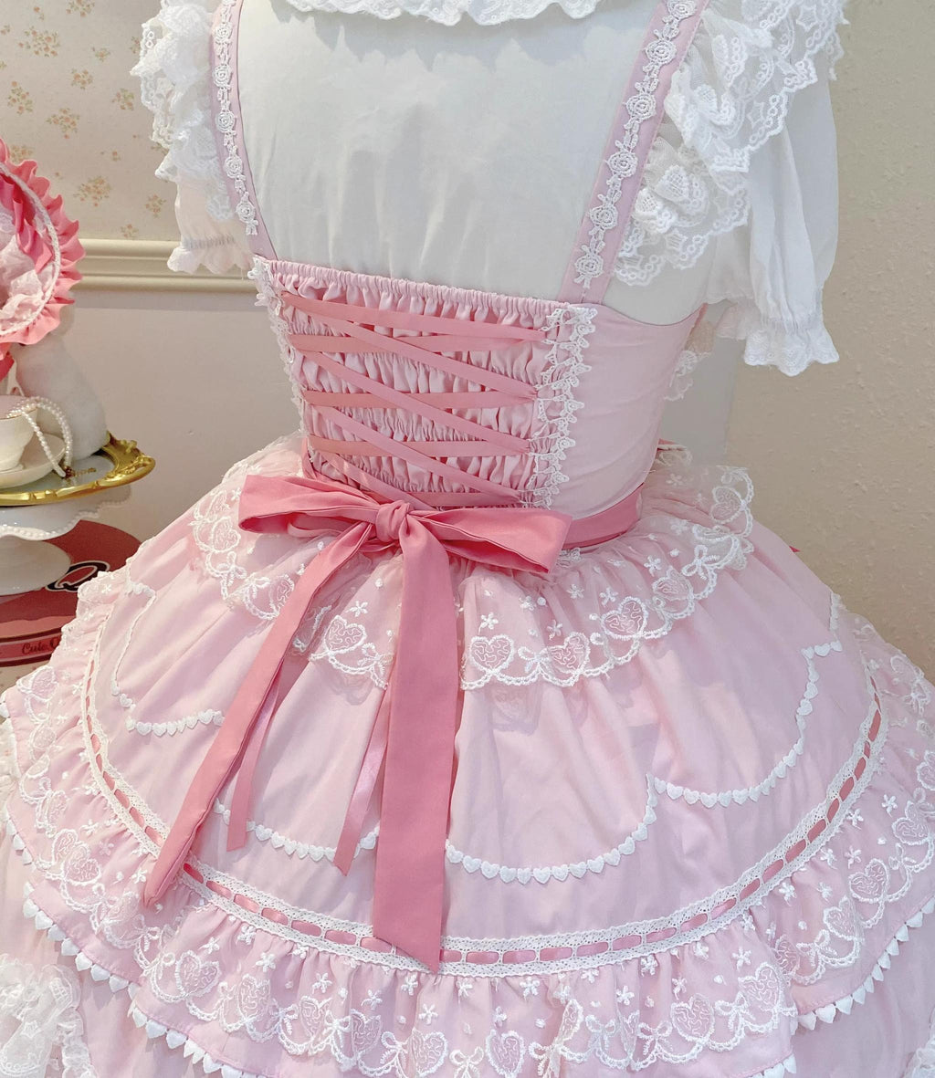 Fondant Cake Pink Sweet Lolita JSK detail 5