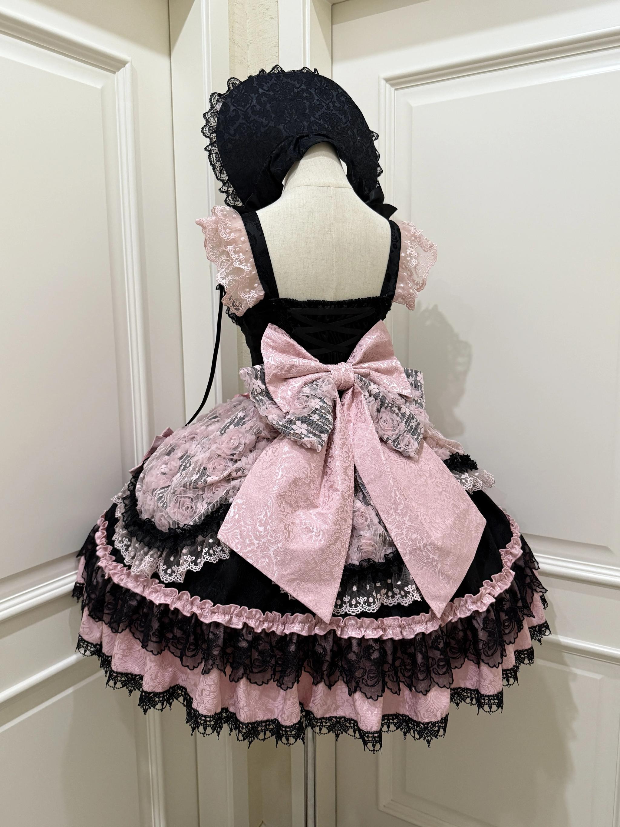 Rose Princess - Halloween Gothic Lolita JSK, Sheer Rose Dress - image 7
