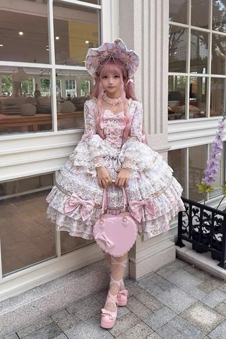 Candlelight Elegance - Sweet Elegant Lolita OP Dress in Purple - image 4