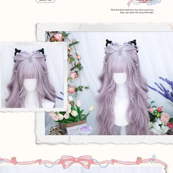 Poi Balls - Sweet Lolita Wig Long Curly Purple Wigs - image 7