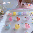 Kawaii Lolita Shell & Heart Adjustable Ring Collection - image 4