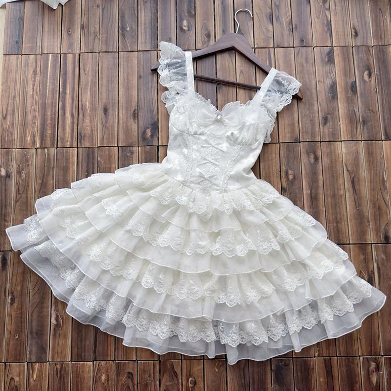 Phoenix Rise - Sweet Lolita Wedding JSK, Bullet Dress Inspired - image 14