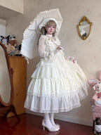 Raven and Lace Classic Lolita Foldable Ruffle Parasol - image 11