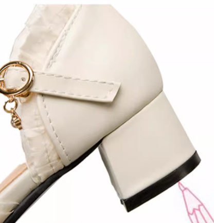Sweet Lolita Round Toe Chunky Heel Shoes - image 16
