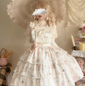 Plus Size Sweet Lolita Beige Jumper Dress - image 4