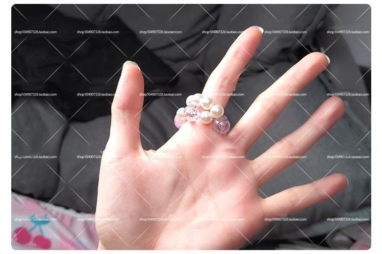 Kawaii Lolita Gradient Necklace and Bracelet Set - image 7