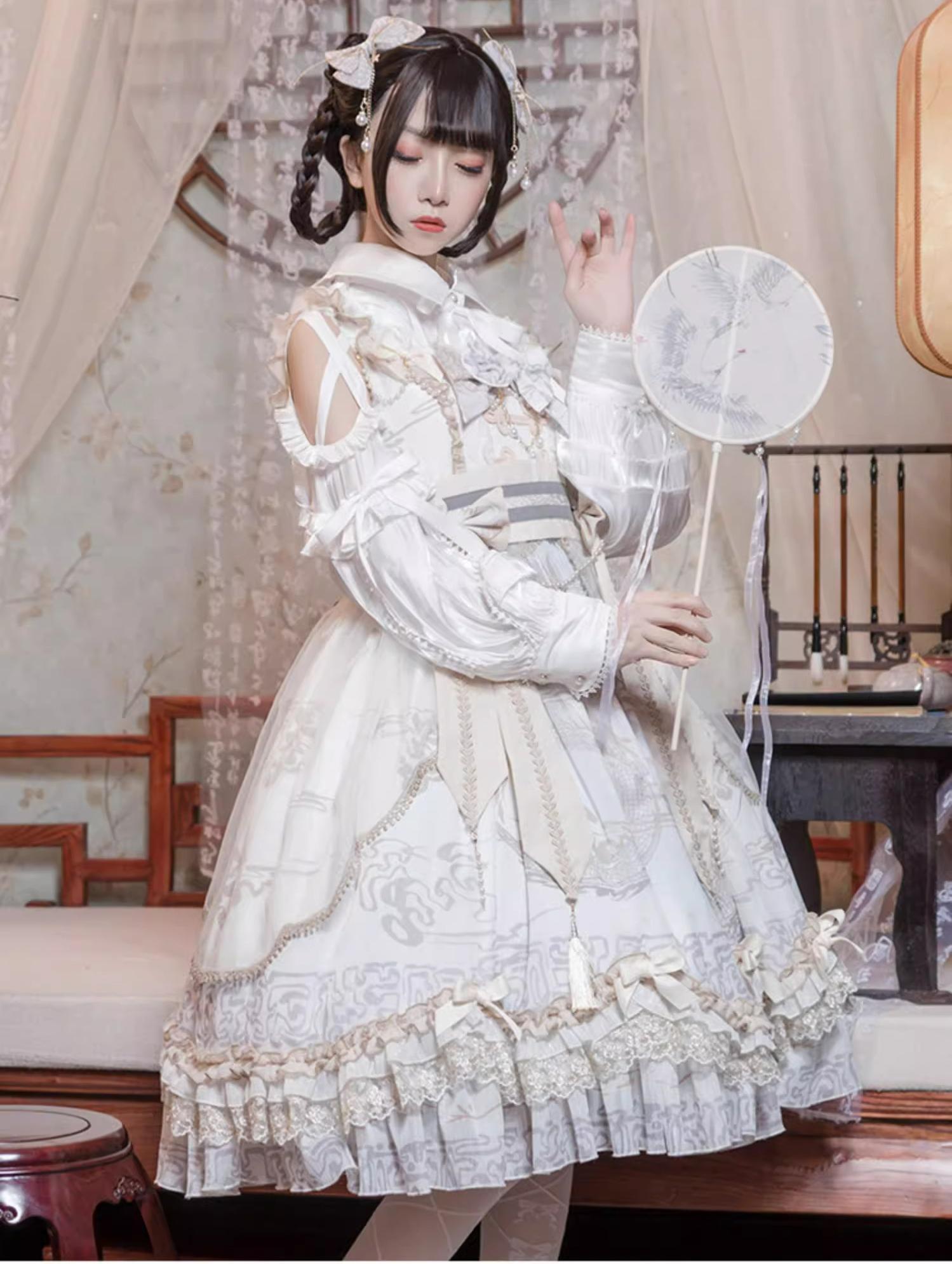 Yue Long Shi Yun - Daily Han Lolita Cake JSK - image 13