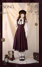 Griffin's Promise - Classic Lolita Skirt Striped Plaid Elegant SK - image 3