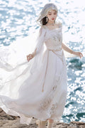 Aurelia of the Holy Light - Sweet Lolita Dress Set & Shawl - image 1