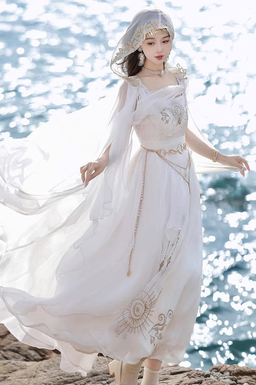 Aurelia of the Holy Light - Sweet Lolita Dress Set & Shawl - image 1