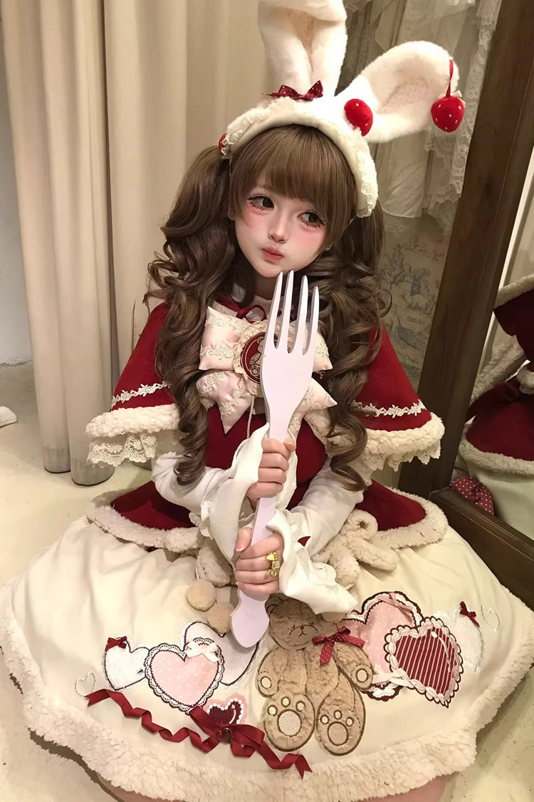 New Year - Sweet Lolita JSK, Skirt, Top and Rabbit-Ear Cloak Collection - image 6