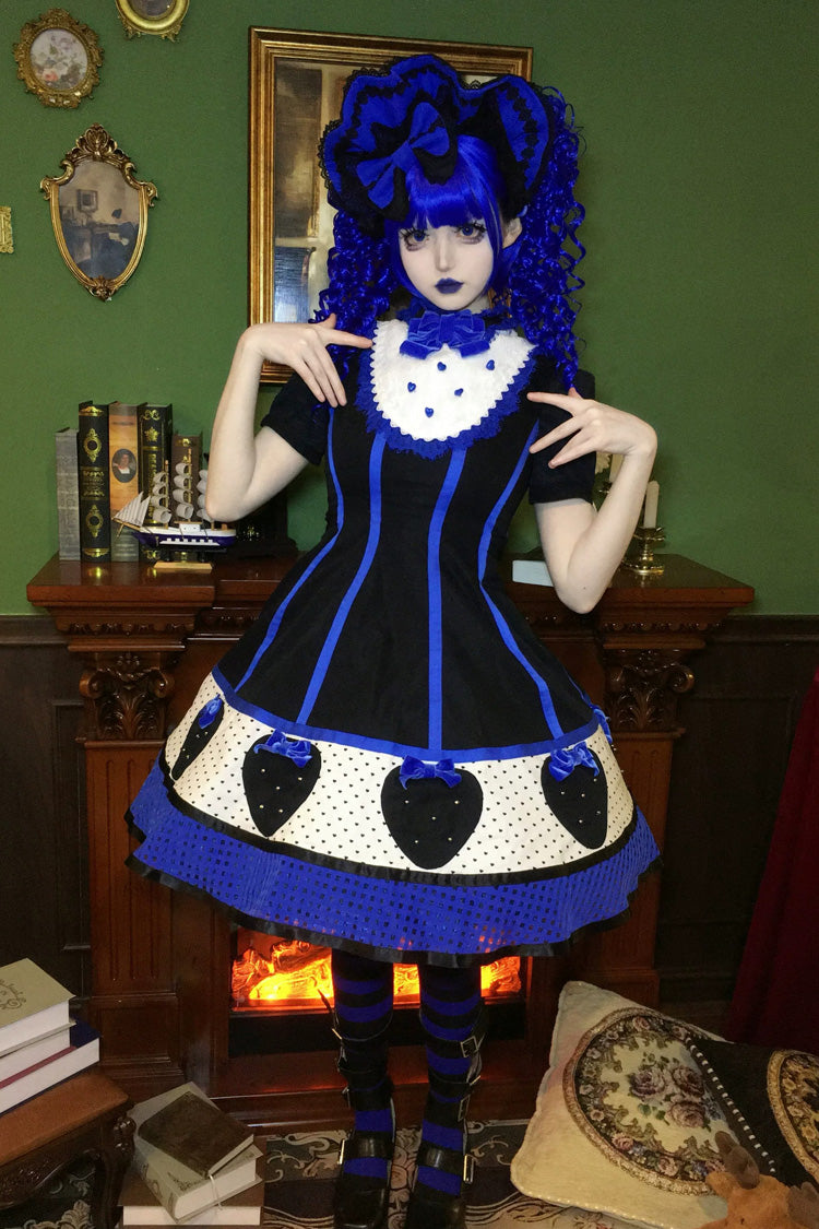 Miss Peculiar Strawberry Sweet Lolita Dress Two Colors - image 3