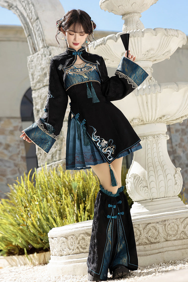 Misty Teal - Classic Lolita JSK Dress Set & Separates - image 12