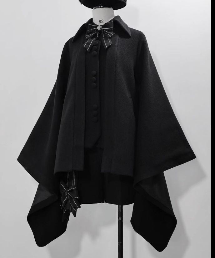 ShenYao - Ouji Vintage Lolita Black Bow Shorts - image 8