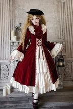 Letters and Poems · Nutcracker Box - Long Sleeves Ruffled Open-Front Bow Lace-Up Gothic Lolita Dress - image 11
