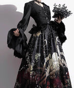 Reborn Ancient God Gothic Lolita Shirt and Skirt Set - image 12