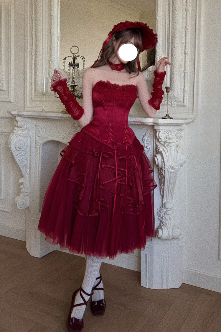 The Summer Waves Sparkle - Classic Lolita Top & Skirt Set - image 7