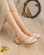 Heart Jade Qi Lolita Chunky Heel Shoes - image 1