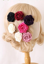 Retro Lolita Brooch Rose Hairpins Flower Headdress - image 8