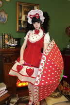 Miss Peculiar Strawberry Sweet Lolita Dress Two Colors - image 6