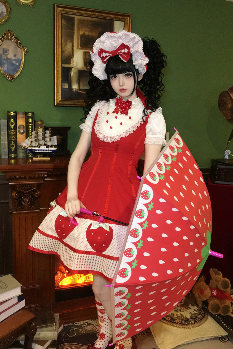 Miss Peculiar Strawberry Sweet Lolita Dress Two Colors - image 6