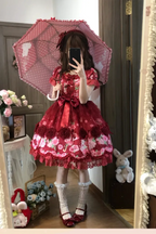 Little Rose Lolita OP & Separate Overdress - image 4