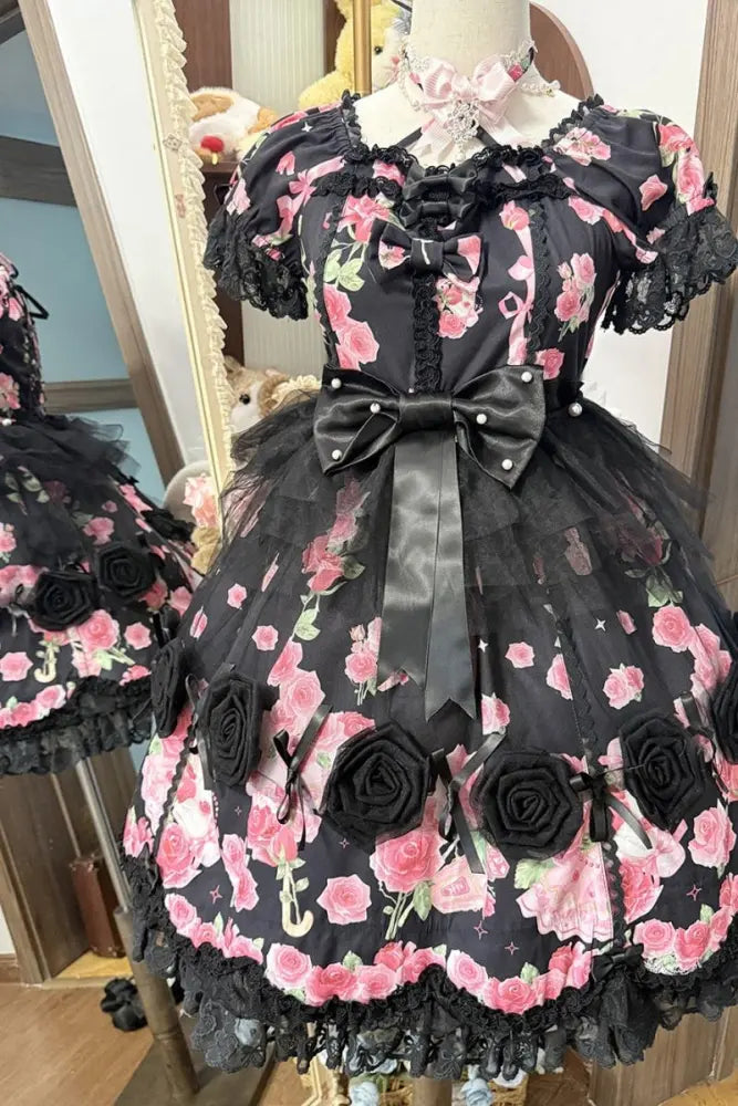Little Rose Lolita OP & Separate Overdress - image 9