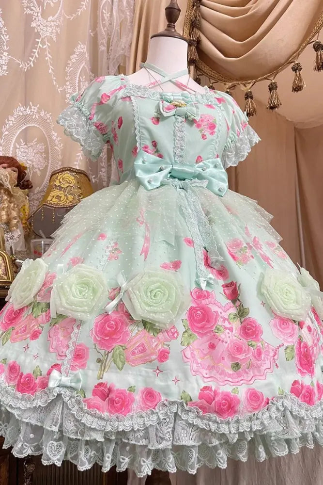 Little Rose Lolita OP & Separate Overdress - image 10