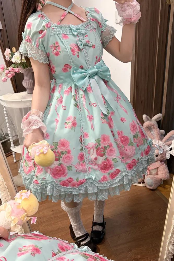 Little Rose Lolita OP & Separate Overdress - image 16