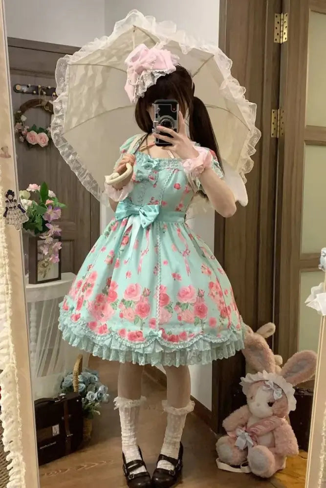 Little Rose Lolita OP & Separate Overdress - image 19