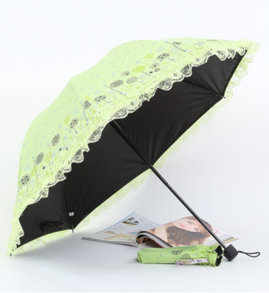 Princess Lolita Sunshade Parasol, Lace Ruffles - image 8