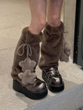 Handmade Plush Leg Warmers Sweet Kawaii Accessories - image 5