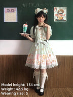 Dream Teahouse - Dessert Print Kawaii Lolita OP Dress Suit - image 25