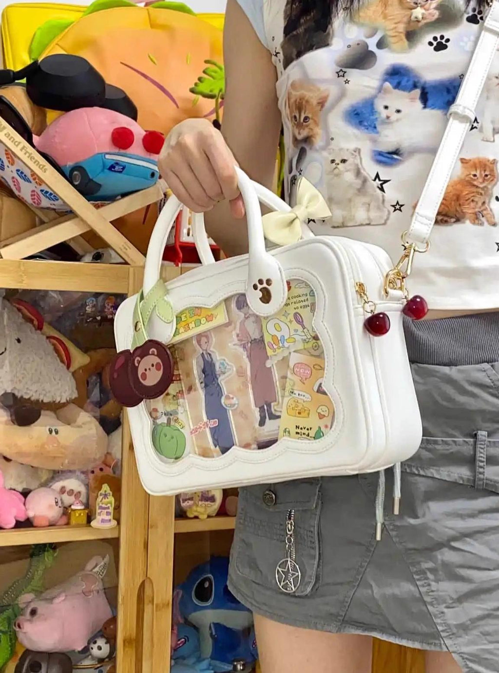 Kawaii Lolita Bag Cherry Biscuit Shoulder Crossbody Handbag - image 16