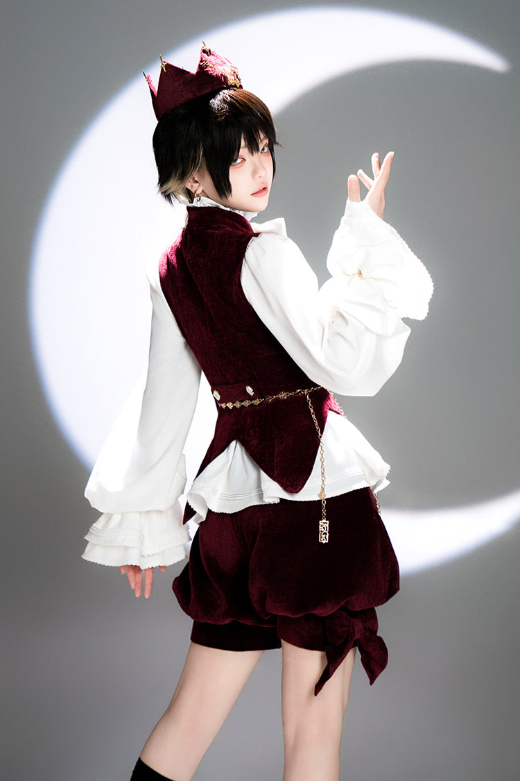 Red Rabbit Hunt Sweet Prince Ouji Lolita Vest - image 7