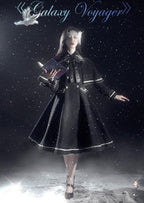 Galaxy Traveler - Classic School Lolita Overcoat with Detachable Cape and Bow - image 6
