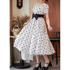 Afternoon Forest Polka-Dot Lolita Dress with Tulip Sleeves - image 5